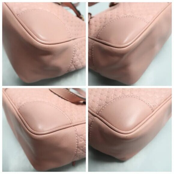 GUCCI Bree Pink GG Leather Satchel 380-020125 - Picture 6 of 12